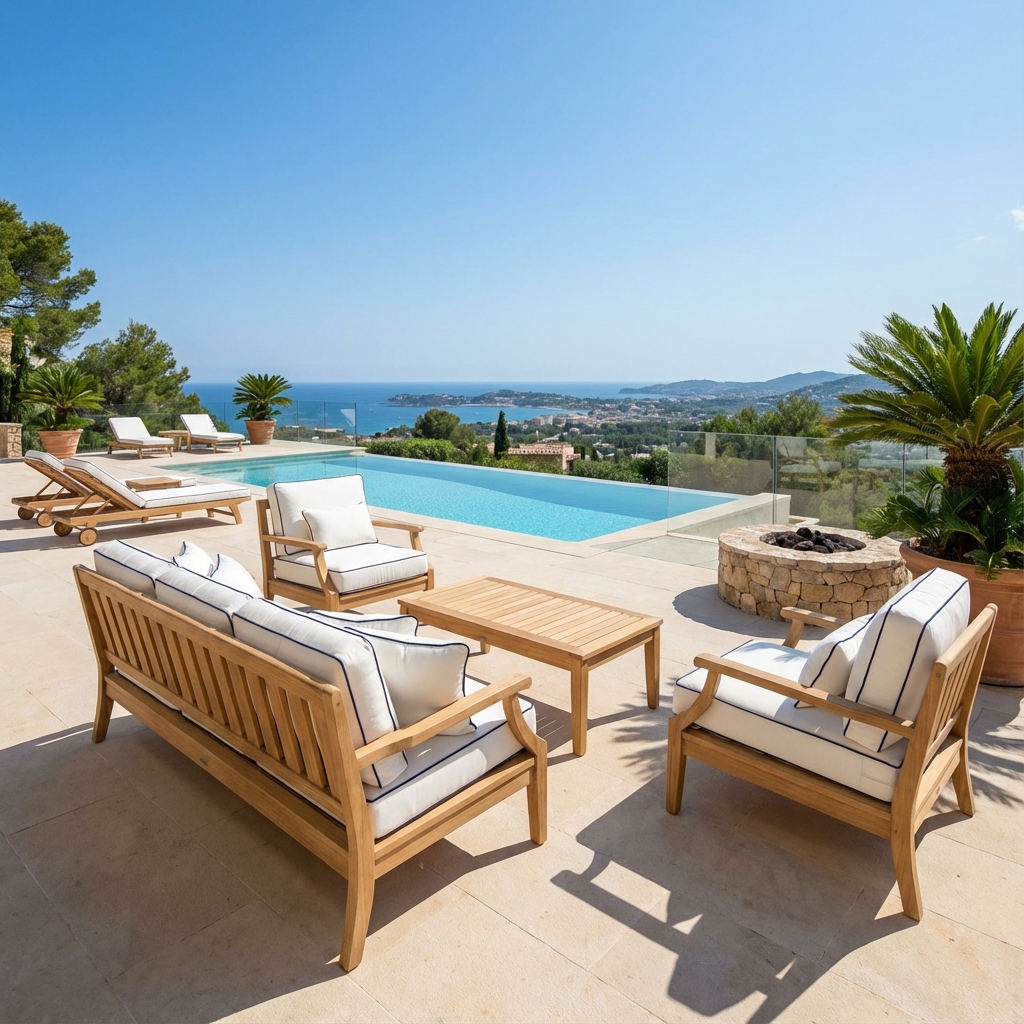 Mobiliario de exterior de lujo